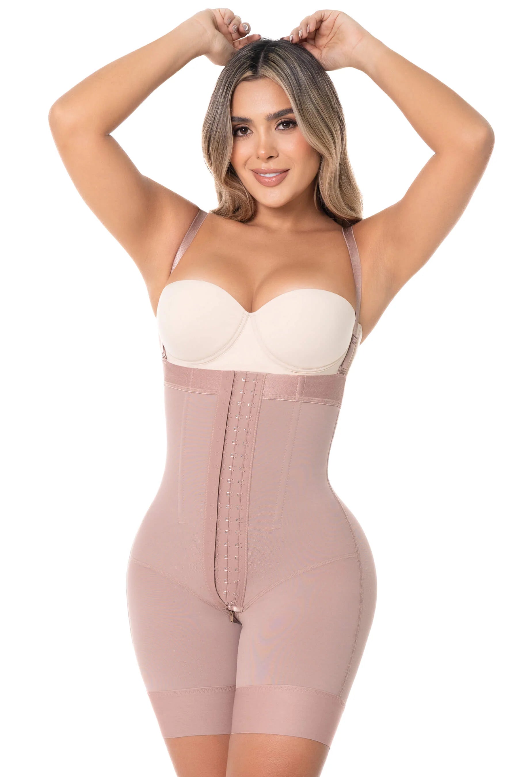 Faja Mid-Thigh Hourglass Bodysuit
