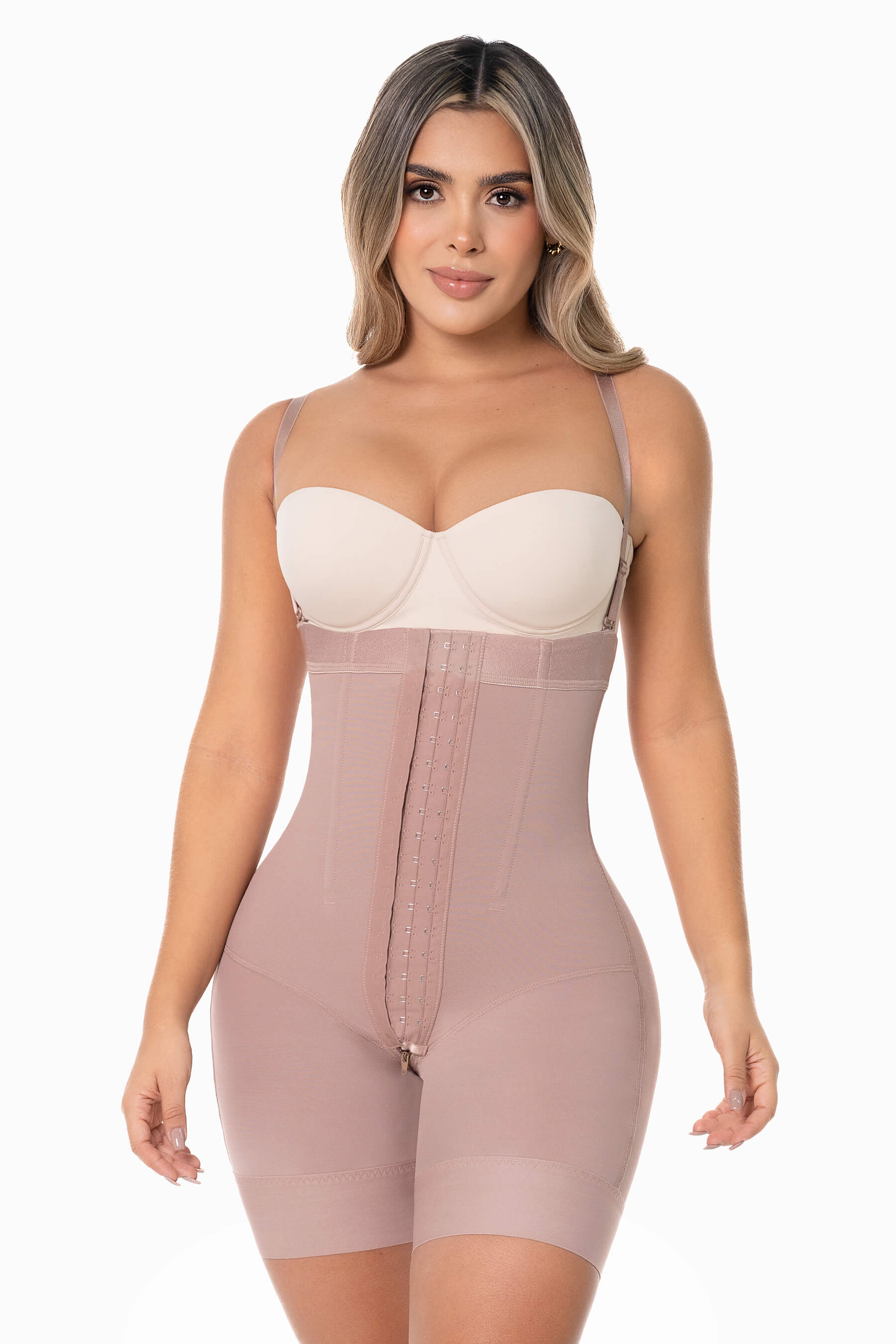 Faja Mid-Thigh Hourglass Bodysuit