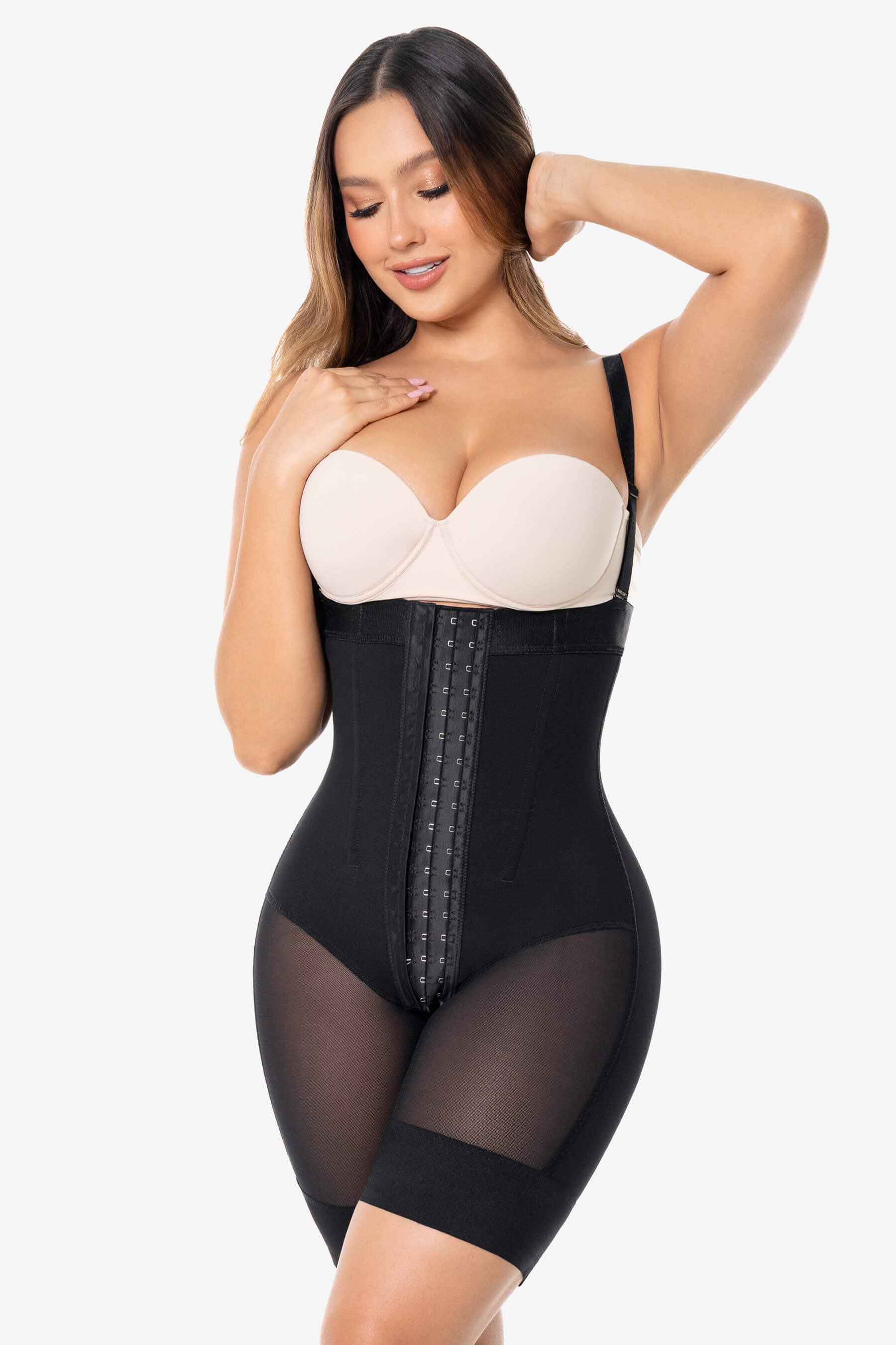 Faja Mid-Thigh Hourglass Bodysuit